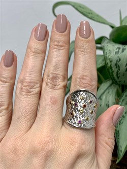 *Кольцо р.19 Аметист Гранат Хризолит Дымчатый Кварц Арт 1533-562 Вес 8,67 г - фото 222614 *Кольцо р.19 Аметист Гранат Хризолит Дымчатый Кварц Арт 1533-562 Вес 8,67 г - фото 222614