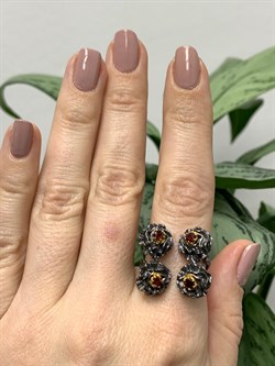 *Кольцо р.18,5 Гранат Мозамбик Арт 1890-599 Вес 9,96 г - фото 222633 *Кольцо р.18,5 Гранат Мозамбик Арт 1890-599 Вес 9,96 г - фото 222633