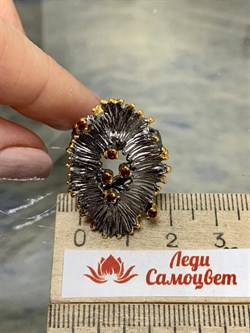 *Кольцо р.17 Гранат Арт 1868-гранат Вес 10,16 г - фото 222681 *Кольцо р.17 Гранат Арт 1868-гранат Вес 10,16 г - фото 222681