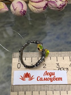 *Кольцо р.17 Хризолит АРТ 12151 Вес 4,09 г - фото 222707 *Кольцо р.17 Хризолит АРТ 12151 Вес 4,09 г - фото 222707