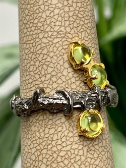 *Кольцо р.17 Хризолит АРТ 12151 Вес 4,09 г - фото 222709 *Кольцо р.17 Хризолит АРТ 12151 Вес 4,09 г - фото 222709