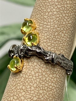 *Кольцо р.17 Хризолит АРТ 12151 Вес 4,09 г - фото 222710 *Кольцо р.17 Хризолит АРТ 12151 Вес 4,09 г - фото 222710