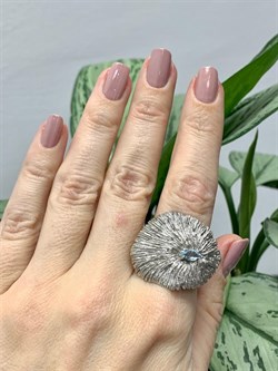 *Кольцо р.17 Голубой Топаз Арт 1915 Вес 10,86 г - фото 222751 *Кольцо р.17 Голубой Топаз Арт 1915 Вес 10,86 г - фото 222751