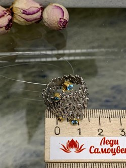 *Кольцо р.18 Голубой Топаз Арт 12095 Вес 4,93 г - фото 222784 *Кольцо р.18 Голубой Топаз Арт 12095 Вес 4,93 г - фото 222784