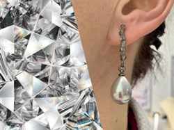 *Серьги Серебристый Перламутр Арт 2176-240 Вес 9,75 г - фото 222881 *Серьги Серебристый Перламутр Арт 2176-240 Вес 9,75 г - фото 222881