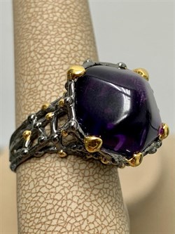 *Кольцо р.17,5 Аметист Урал Арт 12141 Вес 10,4 г - фото 222920 *Кольцо р.17,5 Аметист Урал Арт 12141 Вес 10,4 г - фото 222920