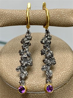 *Серьги Аметист Урал Арт 2141-741 Вес 6,52 г - фото 222934 *Серьги Аметист Урал Арт 2141-741 Вес 6,52 г - фото 222934