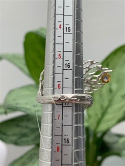 *Кольцо р.17 Аметист Арт 1411-аметист Вес 9,68 г - фото 222944