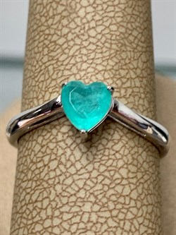 *Кольцо р.18,5 Сердце Мятный Кварц арт. К-3932рс4135-494 Вес 1,97 г - фото 222980 *Кольцо р.18,5 Сердце Мятный Кварц арт. К-3932рс4135-494 Вес 1,97 г - фото 222980