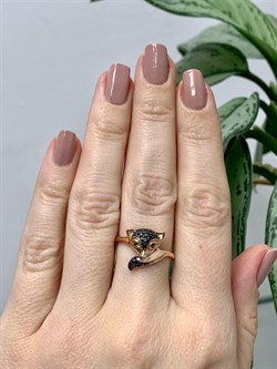 *Кольцо р.17,5 Черный Фианит Лисенок арт. 01-1а177613322162-865 Вес 2,29 г - фото 223329 *Кольцо р.17,5 Черный Фианит Лисенок арт. 01-1а177613322162-865 Вес 2,29 г - фото 223329