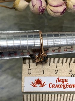 *Кольцо р.17,5 Черный Фианит Лисенок арт. 01-1а177613322162-865 Вес 2,29 г - фото 223335 *Кольцо р.17,5 Черный Фианит Лисенок арт. 01-1а177613322162-865 Вес 2,29 г - фото 223335