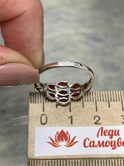 *Кольцо р.18,5 пл Кварц Гранат арт. 1-1092р-104-553 Вес 1,81 г - фото 223515 *Кольцо р.18,5 пл Кварц Гранат арт. 1-1092р-104-553 Вес 1,81 г - фото 223515