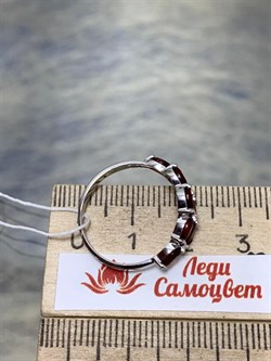 *Кольцо р.18,5 пл Кварц Гранат арт. 1-1092р-104-553 Вес 1,81 г - фото 223517 *Кольцо р.18,5 пл Кварц Гранат арт. 1-1092р-104-553 Вес 1,81 г - фото 223517