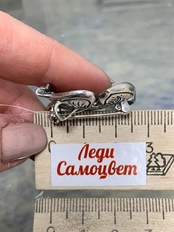 *Брошь-Кулон Микс Марказит Амазонит арт. Р 647-795 вес 9,67 г - фото 223547 *Брошь-Кулон Микс Марказит Амазонит арт. Р 647-795 вес 9,67 г - фото 223547