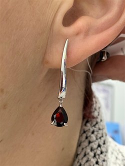 *Серьги Прищепки Гранат Пироп арт. 02-1988/00ГР-00-101 Вес 5,39 г - фото 223606 *Серьги Прищепки Гранат Пироп арт. 02-1988/00ГР-00-101 Вес 5,39 г - фото 223606