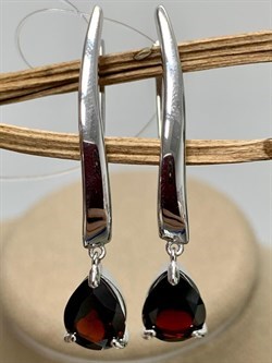 *Серьги Прищепки Гранат Пироп арт. 02-1988/00ГР-00-101 Вес 5,39 г - фото 223608 *Серьги Прищепки Гранат Пироп арт. 02-1988/00ГР-00-101 Вес 5,39 г - фото 223608