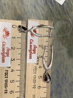 *Серьги Прищепки Гранат Пироп арт. 02-1988/00ГР-00-101 Вес 5,39 г - фото 223611 *Серьги Прищепки Гранат Пироп арт. 02-1988/00ГР-00-101 Вес 5,39 г - фото 223611