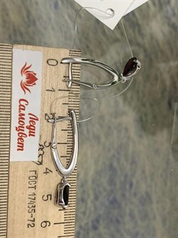 *Серьги Прищепки Гранат Пироп арт. 02-1988/00ГР-00-101 Вес 5,39 г - фото 223612 *Серьги Прищепки Гранат Пироп арт. 02-1988/00ГР-00-101 Вес 5,39 г - фото 223612