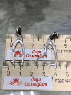 *Серьги Прищепки Гранат Пироп арт. 02-1988/00ГР-00-101 Вес 5,39 г - фото 223613 *Серьги Прищепки Гранат Пироп арт. 02-1988/00ГР-00-101 Вес 5,39 г - фото 223613