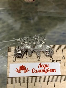 *Брошь Голуби Эмаль Фианит арт. бр-080р216 (Вес 3,98 г) - фото 224015 *Брошь Голуби Эмаль Фианит арт. бр-080р216 (Вес 3,98 г) - фото 224015