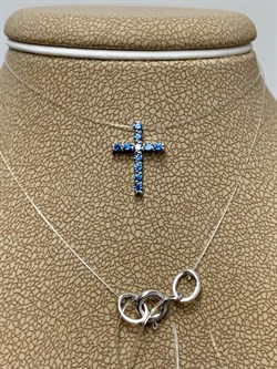 *Колье р.40 Голубой Сапфир иск арт. с1.10.11.08-736 Вес 0,72 г - фото 224315 *Колье р.40 Голубой Сапфир иск арт. с1.10.11.08-736 Вес 0,72 г - фото 224315
