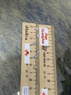 *Колье р.45 Белый Фианит арт. 531016_001-561 (Вес около 3,22 г) - фото 224399 *Колье р.45 Белый Фианит арт. 531016_001-561 (Вес около 3,22 г) - фото 224399