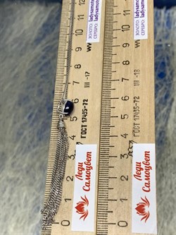 *Колье р.45-50 Сапфир арт. Кц-2301-5рк1108-952 (Вес 4,56 г) - фото 224427 *Колье р.45-50 Сапфир арт. Кц-2301-5рк1108-952 (Вес 4,56 г) - фото 224427