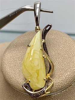 *Кулон Янтарь арт. 43010102546-408 (Вес 5,23г) - фото 224562 *Кулон Янтарь арт. 43010102546-408 (Вес 5,23г) - фото 224562