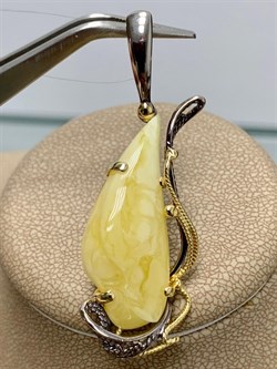 *Кулон Янтарь арт. 43010102546-408 (Вес 5,23г) - фото 224563 *Кулон Янтарь арт. 43010102546-408 (Вес 5,23г) - фото 224563