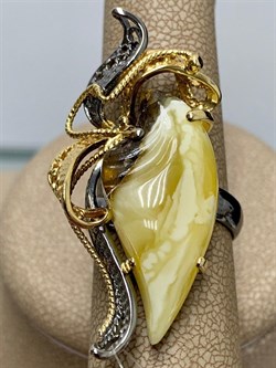 *Кольцо р.17,25 Янтарь арт. 43030102546-461 (Вес 8,3г) - фото 224596 *Кольцо р.17,25 Янтарь арт. 43030102546-461 (Вес 8,3г) - фото 224596