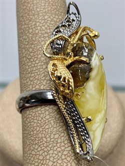 *Кольцо р.17,25 Янтарь арт. 43030102546-461 (Вес 8,3г) - фото 224597 *Кольцо р.17,25 Янтарь арт. 43030102546-461 (Вес 8,3г) - фото 224597