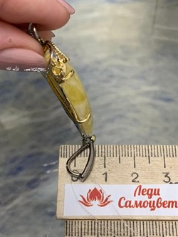 *Кулон Янтарь арт. 43010102546-447 (Вес 6,71г) - фото 224600 *Кулон Янтарь арт. 43010102546-447 (Вес 6,71г) - фото 224600