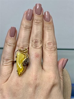 *Кольцо р.17 Янтарь арт. 43030102546-604 (Вес 5,27г) - фото 224637 *Кольцо р.17 Янтарь арт. 43030102546-604 (Вес 5,27г) - фото 224637