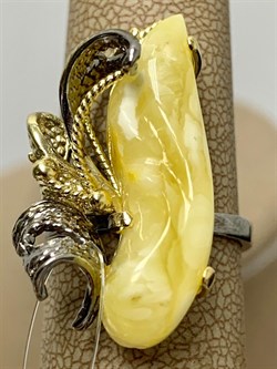 *Кольцо р.17,5 Янтарь арт. 43032102546-643 (Вес 5,64 г) - фото 224658 *Кольцо р.17,5 Янтарь арт. 43032102546-643 (Вес 5,64 г) - фото 224658