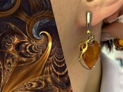 *Серьги Янтарь арт. 43020208573-704 (Вес 8,49г) - фото 224683 *Серьги Янтарь арт. 43020208573-704 (Вес 8,49г) - фото 224683
