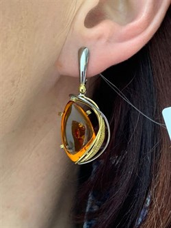 *Серьги Янтарь арт. 43020216546-119 (Вес 8,71г) - фото 224712 *Серьги Янтарь арт. 43020216546-119 (Вес 8,71г) - фото 224712