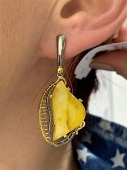 *Серьги Янтарь арт. 43020112591-504 (Вес 9,47г) - фото 224726 *Серьги Янтарь арт. 43020112591-504 (Вес 9,47г) - фото 224726