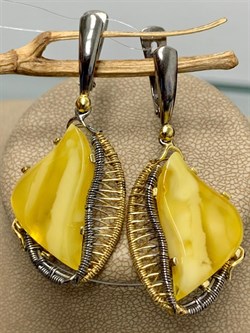 *Серьги Янтарь арт. 43020112591-504 (Вес 9,47г) - фото 224728 *Серьги Янтарь арт. 43020112591-504 (Вес 9,47г) - фото 224728