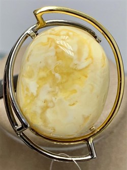 *Брошь Янтарь арт. 43060108519-677 (Вес 8,95г) - фото 224743