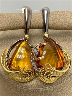 *Серьги Янтарь арт. 43020202546-788 (Вес 10г) - фото 224748 *Серьги Янтарь арт. 43020202546-788 (Вес 10г) - фото 224748