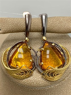 *Серьги Янтарь арт. 43020202546-788 (Вес 10г) - фото 224749 *Серьги Янтарь арт. 43020202546-788 (Вес 10г) - фото 224749