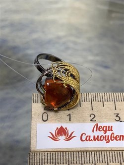 *Кольцо р.17,75 Янтарь арт. 43030202546-432 (Вес 5,43г) - фото 224755 *Кольцо р.17,75 Янтарь арт. 43030202546-432 (Вес 5,43г) - фото 224755
