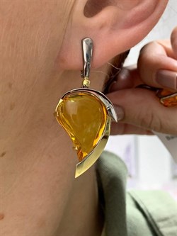 *Серьги Янтарь арт. 43020208526-202 (Вес 9,24г) - фото 224775 *Серьги Янтарь арт. 43020208526-202 (Вес 9,24г) - фото 224775