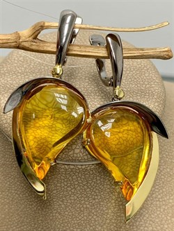 *Серьги Янтарь арт. 43020208526-202 (Вес 9,24г) - фото 224776 *Серьги Янтарь арт. 43020208526-202 (Вес 9,24г) - фото 224776