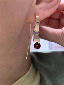 *Серьги Петли Коньячный Янтарь арт. 95020200401-233 Вес 4,91г - фото 224810 *Серьги Петли Коньячный Янтарь арт. 95020200401-233 Вес 4,91г - фото 224810