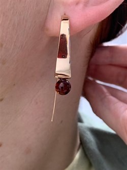 *Серьги Петли Коньячный Янтарь арт. 95020200401-233 Вес 4,91г - фото 224811 *Серьги Петли Коньячный Янтарь арт. 95020200401-233 Вес 4,91г - фото 224811