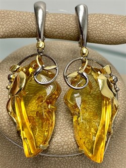 *Серьги Янтарь арт. 43022108573-468 (Вес 11,86г) - фото 224812 *Серьги Янтарь арт. 43022108573-468 (Вес 11,86г) - фото 224812