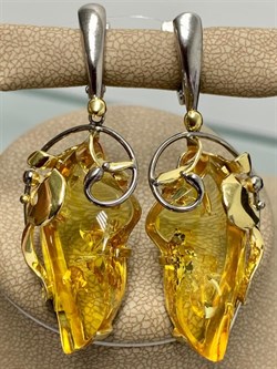 *Серьги Янтарь арт. 43022108573-468 (Вес 11,86г) - фото 224816 *Серьги Янтарь арт. 43022108573-468 (Вес 11,86г) - фото 224816