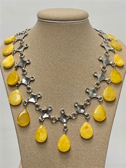 *Колье р.50 Янтарь арт. 25050100023-887 Вес 43,31г - фото 224942 *Колье р.50 Янтарь арт. 25050100023-887 Вес 43,31г - фото 224942