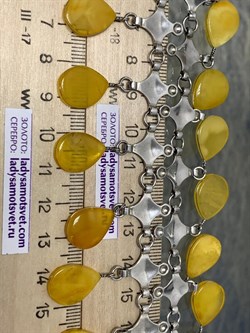 *Колье р.50 Янтарь арт. 25050100023-887 Вес 43,31г - фото 224945 *Колье р.50 Янтарь арт. 25050100023-887 Вес 43,31г - фото 224945